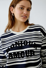 Oui Bonjour Amour Print Sweatshirt
