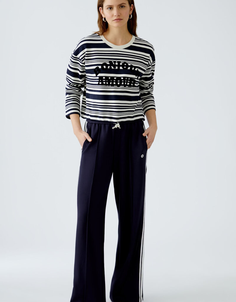 Oui Bonjour Amour Print Sweatshirt