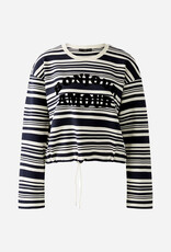 Oui Bonjour Amour Print Sweatshirt