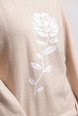 Minnie Rose Single Rose Crew Pullover