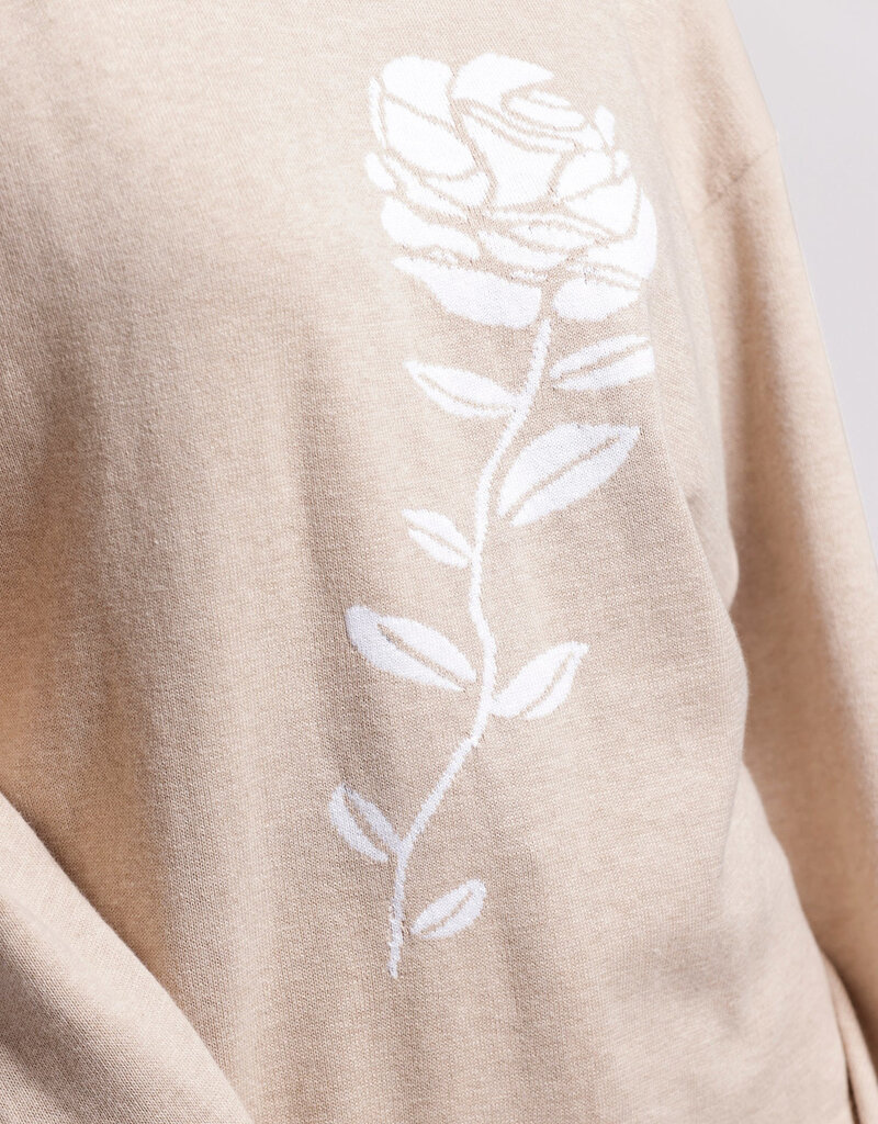 Minnie Rose Single Rose Crew Pullover