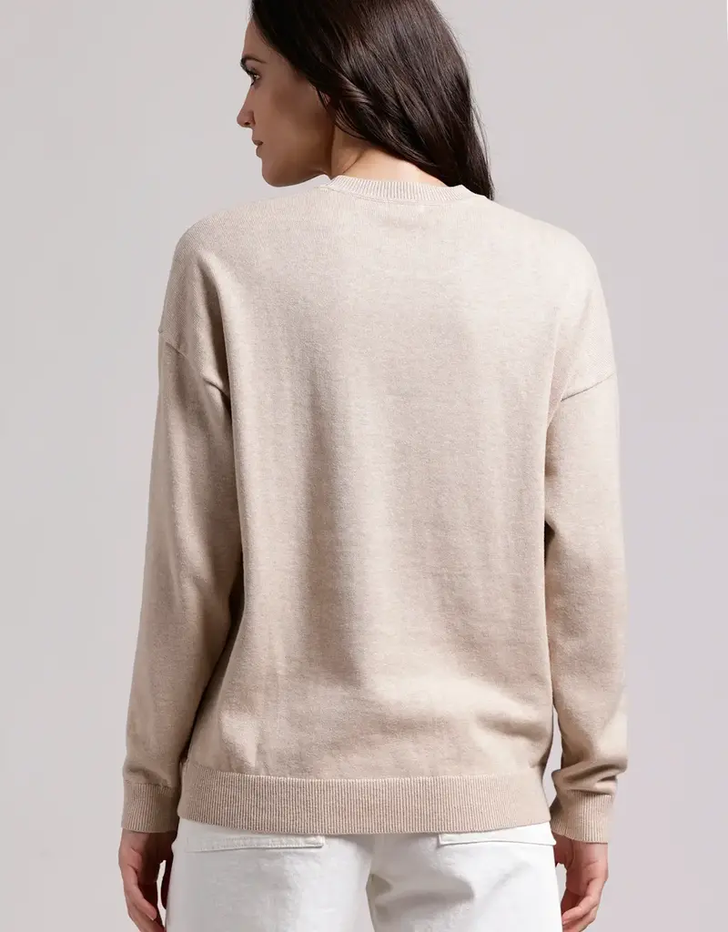 Minnie Rose Single Rose Crew Pullover