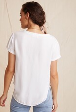 Bella Dahl v neck tee white