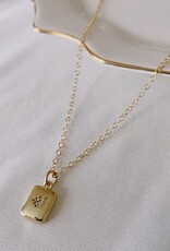 northstar cushin pendant  - 14k gold filled, 16 & 18 inch
