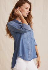 Bella Dahl split back button down medium ombre