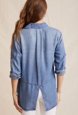 Bella Dahl split back button down medium ombre