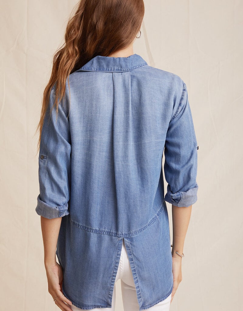 Bella Dahl split back button down medium ombre