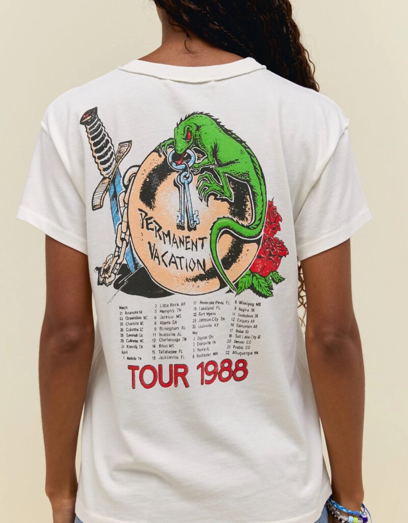 Daydreamer Aerosmith Permanent Vacation Reverse Tour Tee