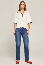 Princess Goes Hollywood Short Sleeved Sweater with Polo Collar
