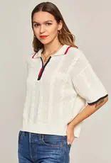 Princess Goes Hollywood Short Sleeved Sweater with Polo Collar