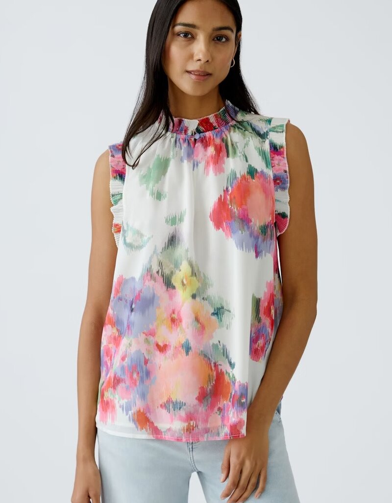 Oui Chiffon Printed Blouse