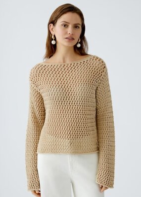Oui Mesh Pullover
