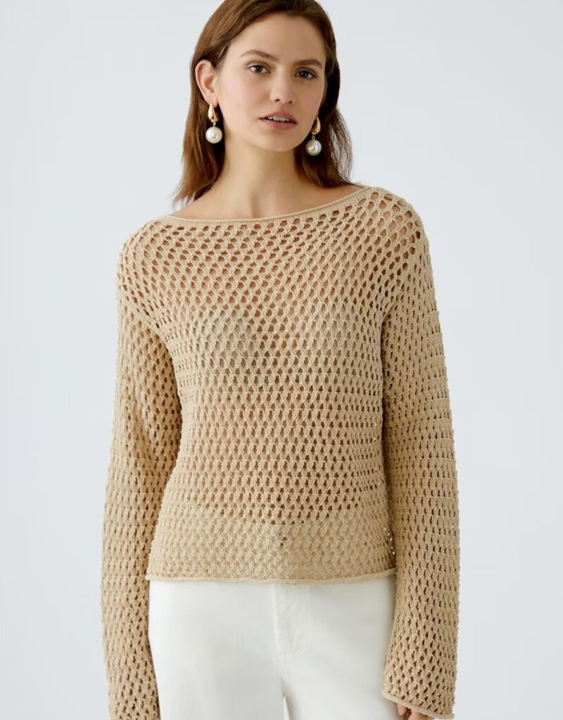 Oui Mesh Pullover