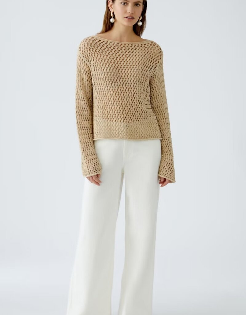 Oui Mesh Pullover