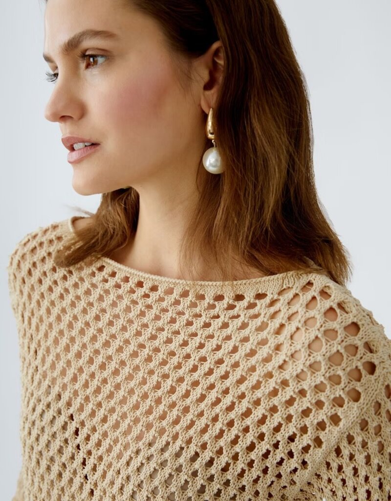 Oui Mesh Pullover