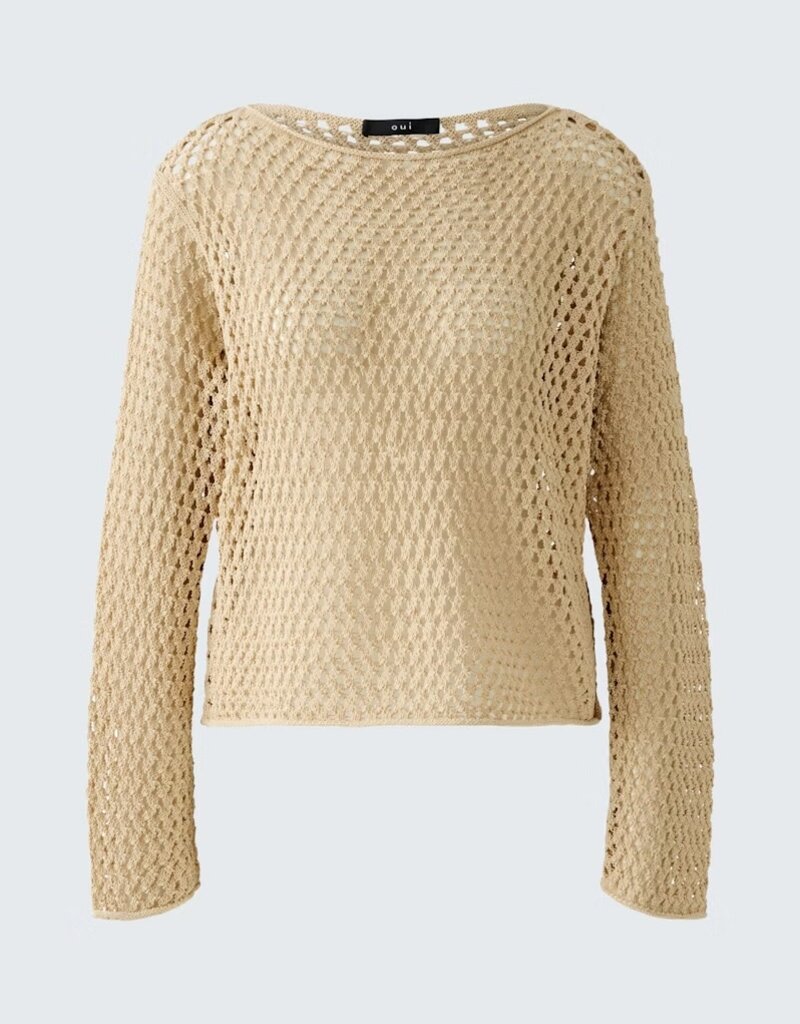 Oui Mesh Pullover