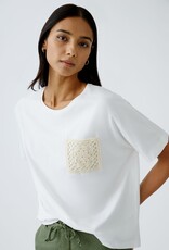 Oui Tee w/ Crocheted Breast Pkt