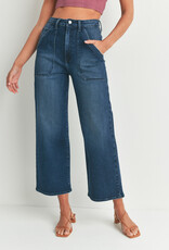 Just Black Denim HR Cargo Pocket Wide Leg
