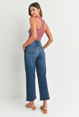 Just Black Denim HR Cargo Pocket Wide Leg