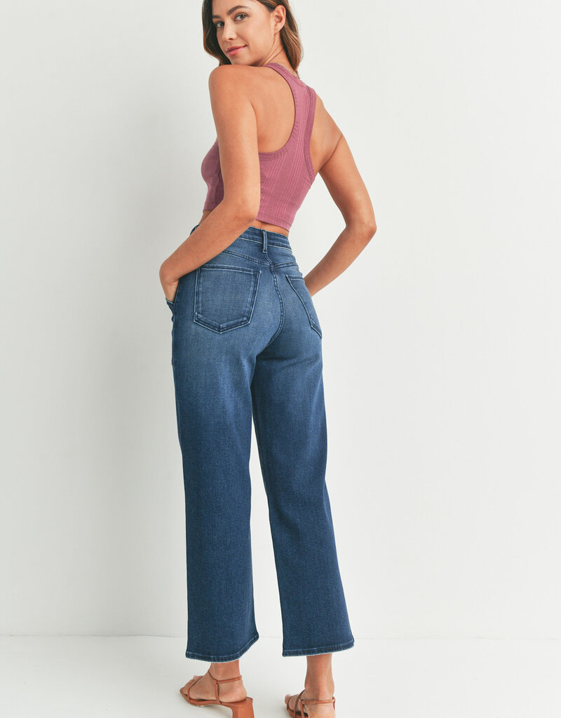 Just Black Denim HR Cargo Pocket Wide Leg