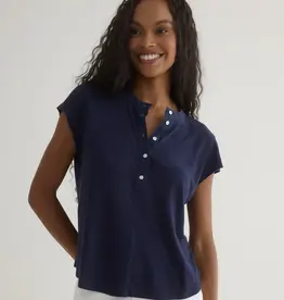 Bella Dahl Short Sleeve Placket Pullover