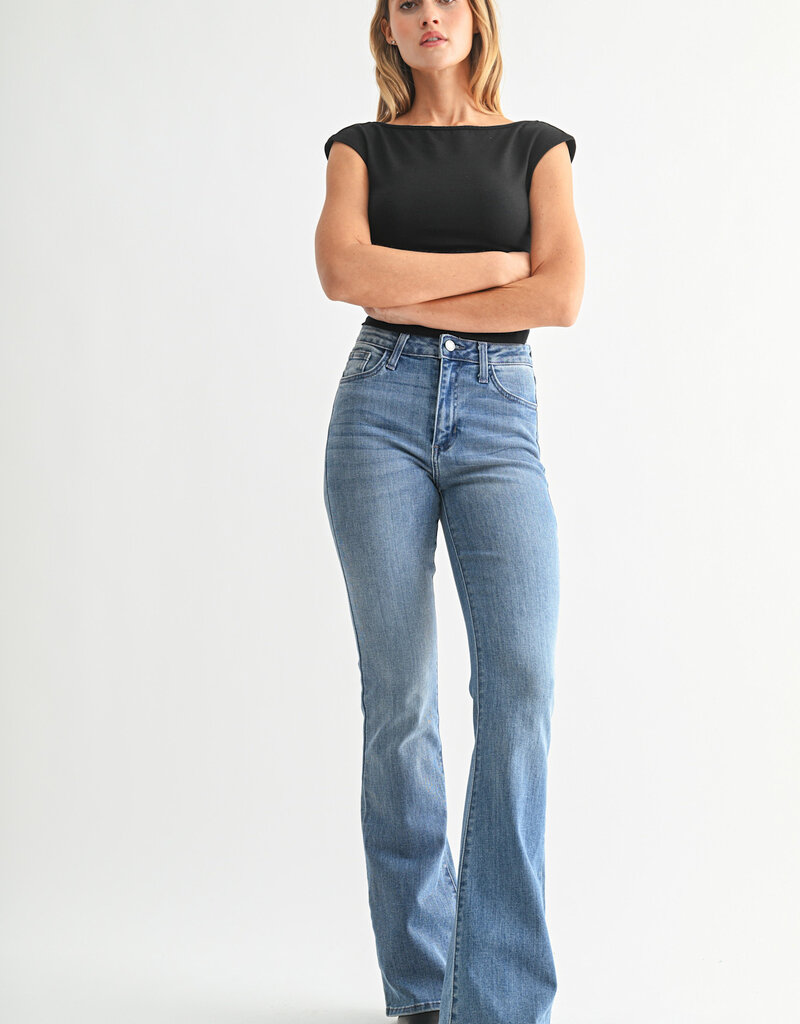 Just Black Denim Skinny Flare