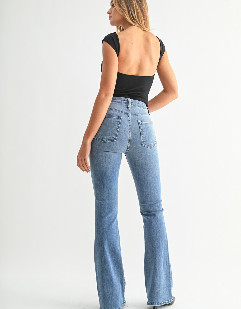 Just Black Denim Skinny Flare