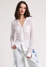 Minnie Rose Mesh Button Down Shirt