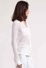Minnie Rose Mesh Button Down Shirt