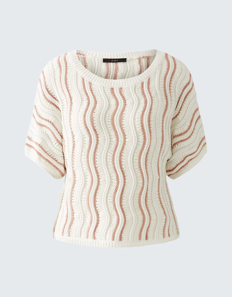 Oui Pullover Bicolour