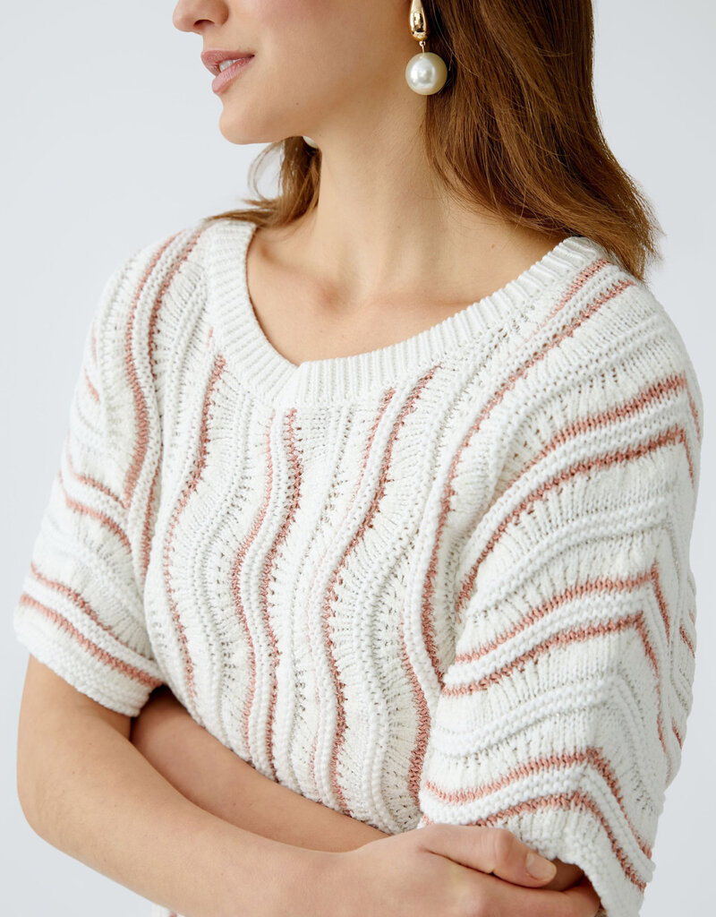 Oui Pullover Bicolour