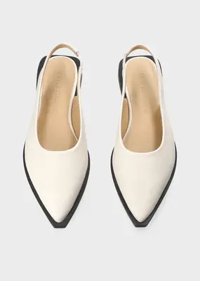 Copenhagen Sling Back Leather Flat