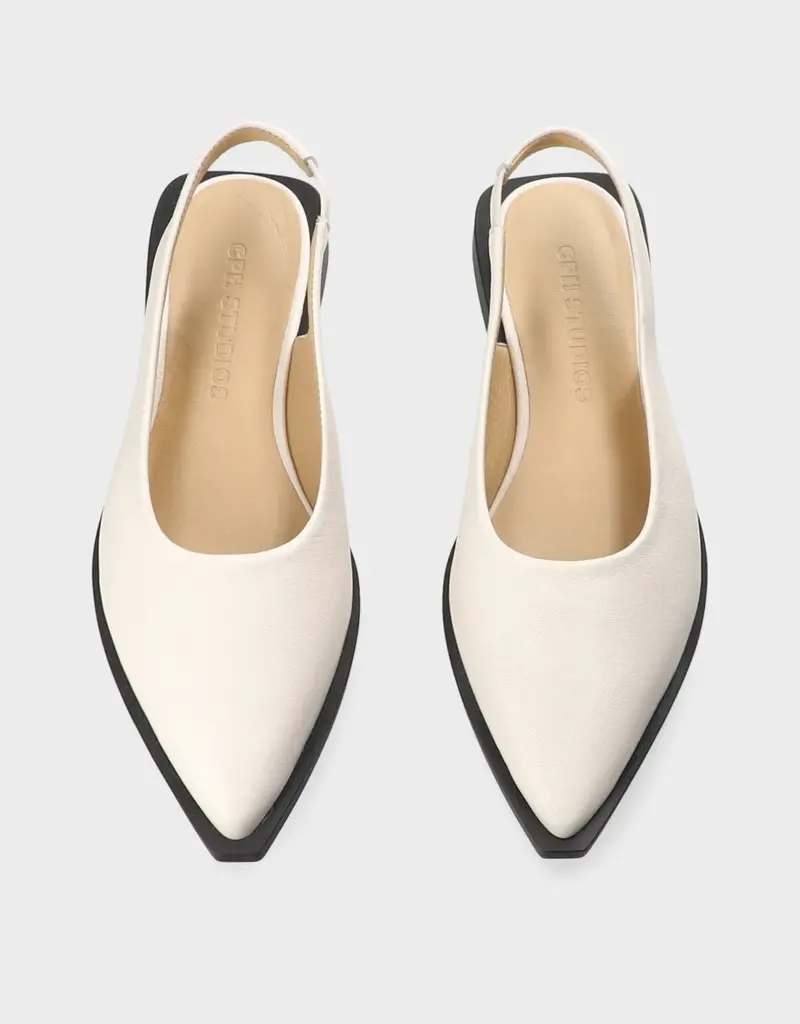 Copenhagen Sling Back Leather Flat