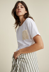 Oui Tee w/ Crocheted Breast Pkt