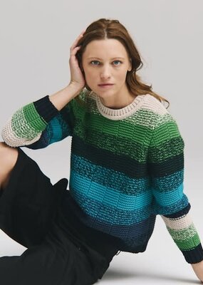 Autumn Cashmere Ombré Stripe Knit