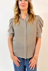 Frame The Houndstooth Gillian Top