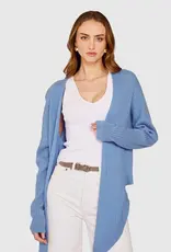 Autumn Cashmere Tie Front Rib Cardigan