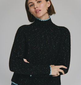 Autumn Cashmere Tipped Tweed Mockneck
