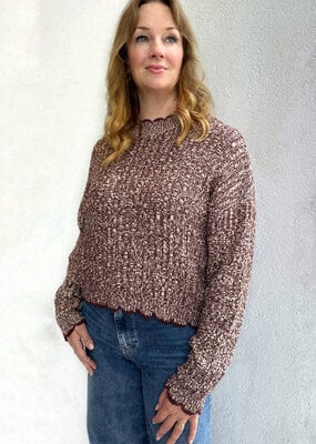 Autumn Cashmere Ladder Stitch Crew