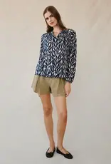 Bella Dahl Shirred Raglan Shirt