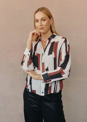 Bella Dahl Pleated Button Down
