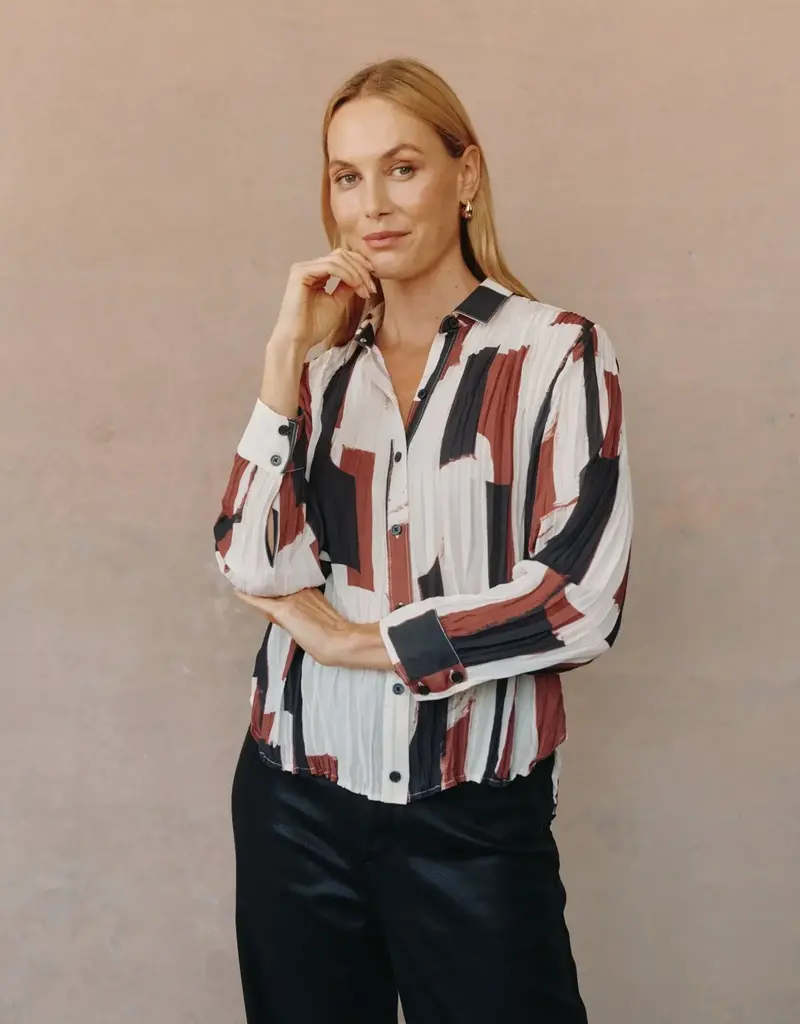 Bella Dahl Pleated Button Down