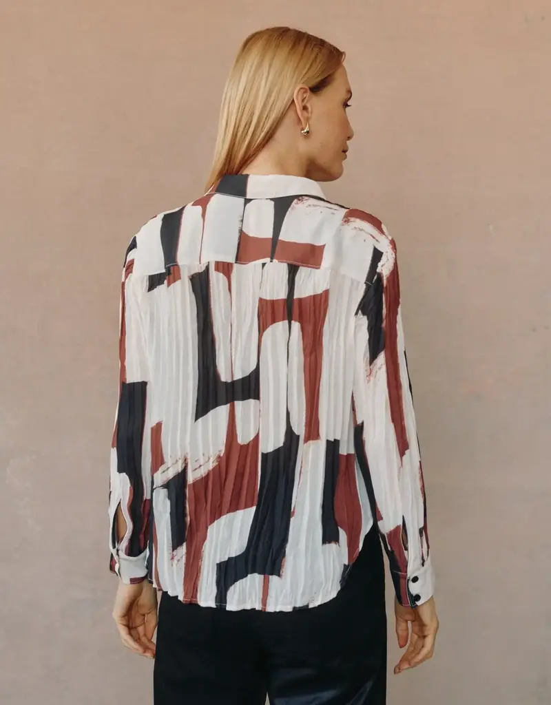 Bella Dahl Pleated Button Down