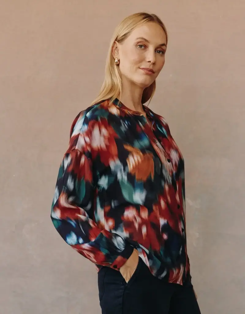 Bella Dahl Mandarin Collar Button Down