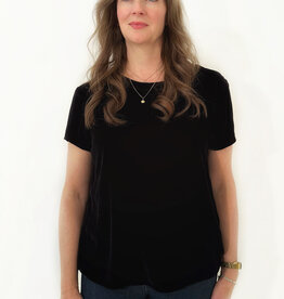 Bella Dahl Button Back Crew Tee