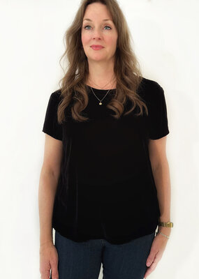 Bella Dahl Button Back Crew Tee
