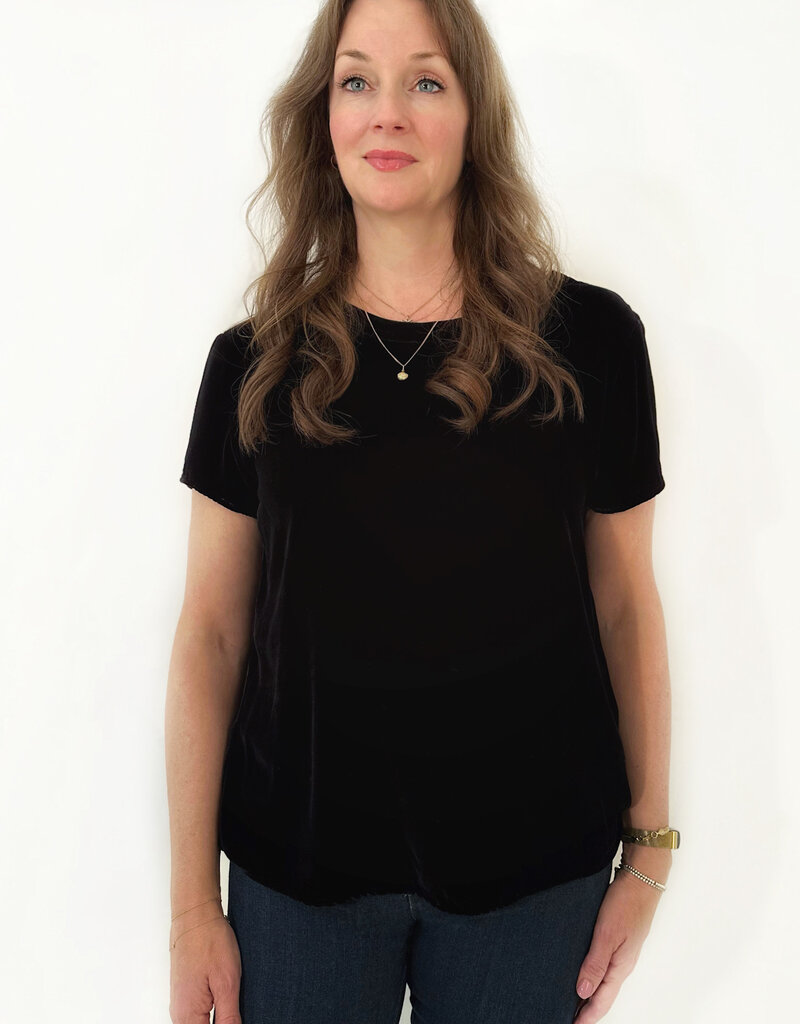 Bella Dahl Button Back Crew Tee