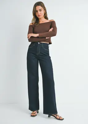 Just Black Denim Relaxed Wide Leg