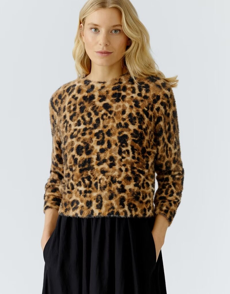 Oui Leopard pullover