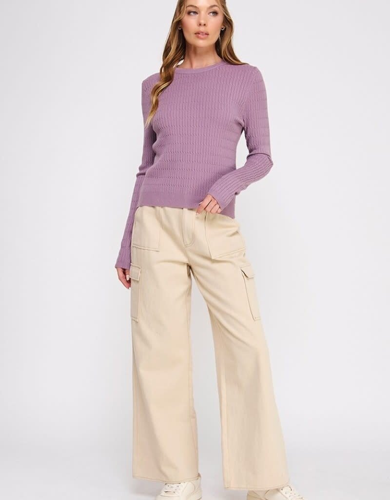 Scout Rose Cable Knit